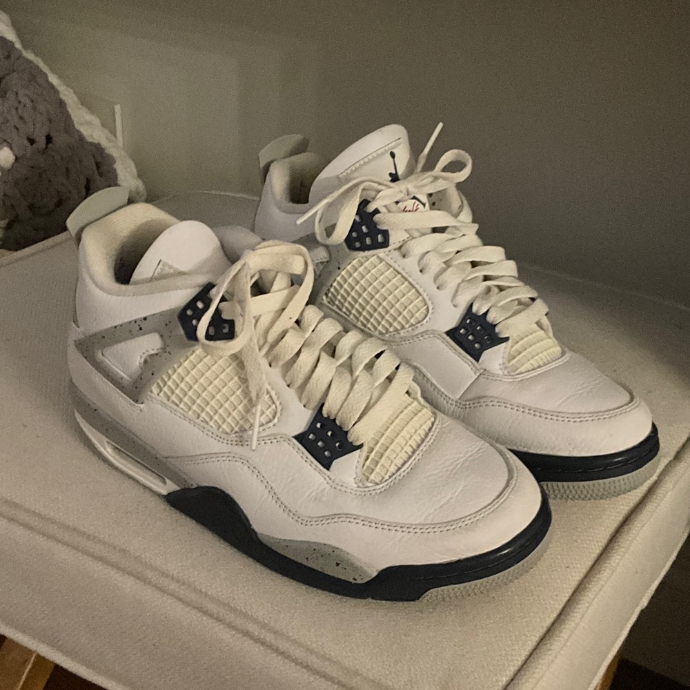 Authentic Jordan Kids Sneakers White and Navy